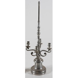 Candelabro plateado 4 brazos